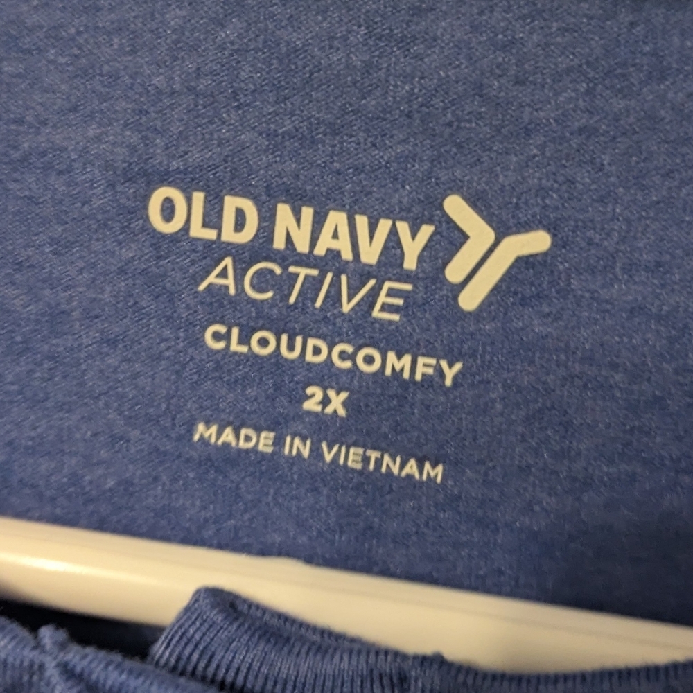 NWT Old Navy Blue CloudComfy Cropped Active Cardigan Size 2X - Picture 4 of 12